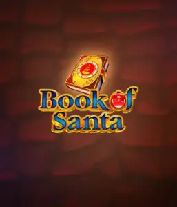 Immerse yourself in the joyous spirit with the Book of Santa game by Endorphina, featuring an ornate golden book decorated with Santa's iconic image. This image evokes the warmth and excitement of Christmas, set against a softly glowing red background. Ideal for those who love Christmas-themed slots, promising a charming gaming experience. 